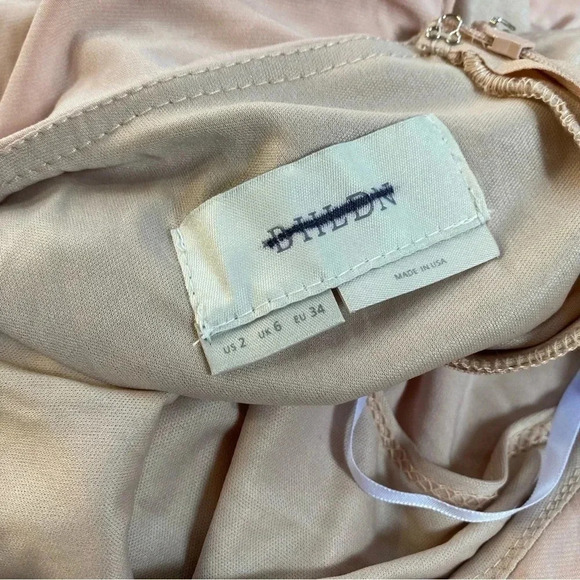 NWT Anthropologie BHLDN Lena Jersey Flutter Sleeve Maxi Dress Wedding MOB Pink - Picture 13 of 13